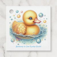 Fête du premier anniversaire d'un canard chanceux