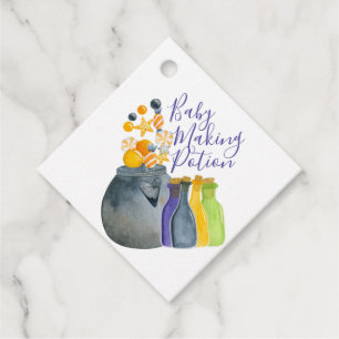 Étiquettes Cadeau Fête Prénatale d'Halloween Potion de Fabrication d