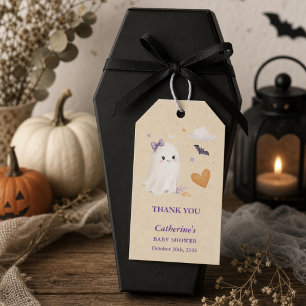 Étiquettes-cadeau Fête Prénatale Halloween Fantôme Little Boo