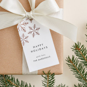 Étiquettes-cadeau Fêtes Faux Foil