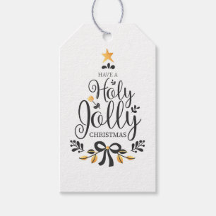Étiquettes-cadeau Fêtez Noël à Holly Jolly