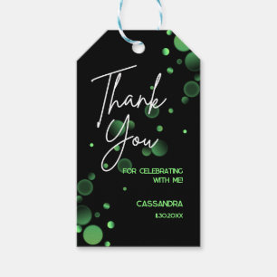 Étiquettes-cadeau Fêtons l'anniversaire du livre vert Gradient
