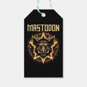 Étiquettes-cadeau Feu de sanglier Mastodonte