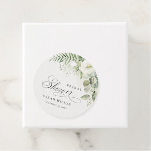 Étiquettes Cadeau Feuillage de verdure de eucalyptus de mariage