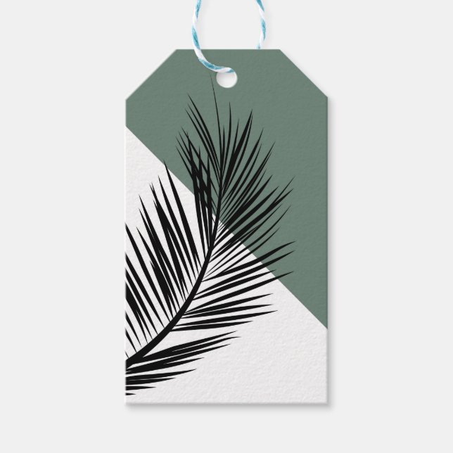 Étiquettes-cadeau Feuille de palme (Devant)