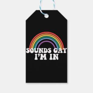 Étiquettes-cadeau Fierté gay LGBT Rainbow Sons Gay Je suis dedans
