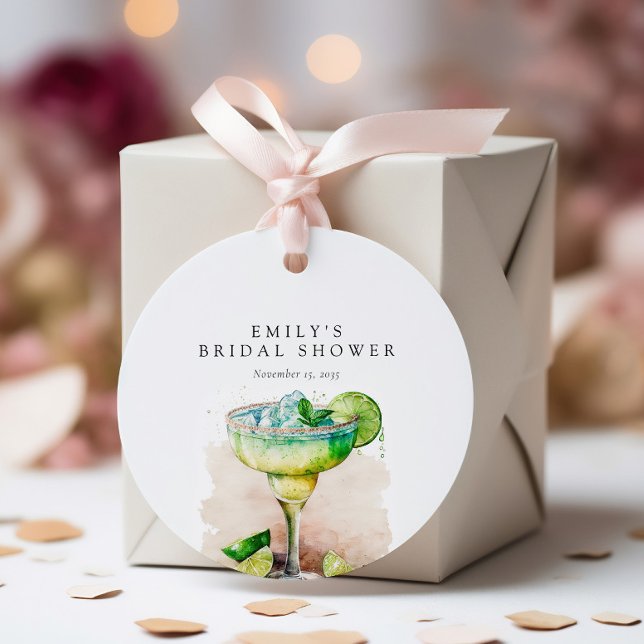 Étiquettes Cadeau Fiesta Aquarelle Enterrement de Vie de Jeune Fille (Créateur téléchargé)