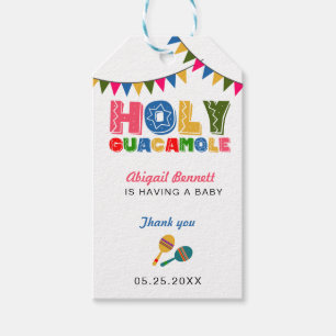 Étiquettes-cadeau Fiesta Baby shower saint guacamole merci mignon