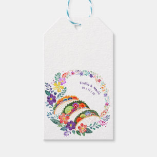 Étiquettes-cadeau FIESTA Cactus Artisanat Fleurs Personnalisé
