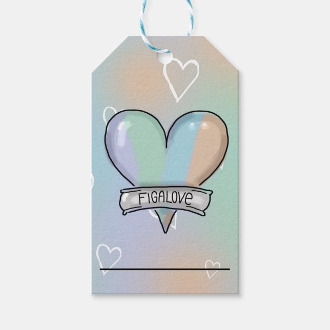Étiquettes-cadeau Figaro lover gift label (Devant)
