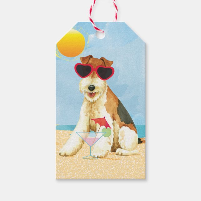 Étiquettes-cadeau Fil d'été Fox Terrier (Devant)