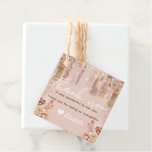 Étiquettes Cadeau Fille Anniversaire Bohème Sleepover Merci