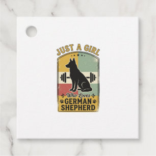 Étiquettes Cadeau Fille Berger Allemand Chemise Vintage Conception A