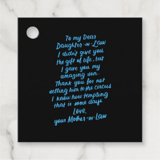 Étiquettes Cadeau Fille drôle en droit à ma chère fille en droit