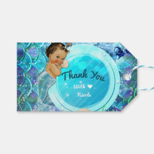 Étiquettes-cadeau Fille Enchantée Fée des Mers Baby Shower Fête