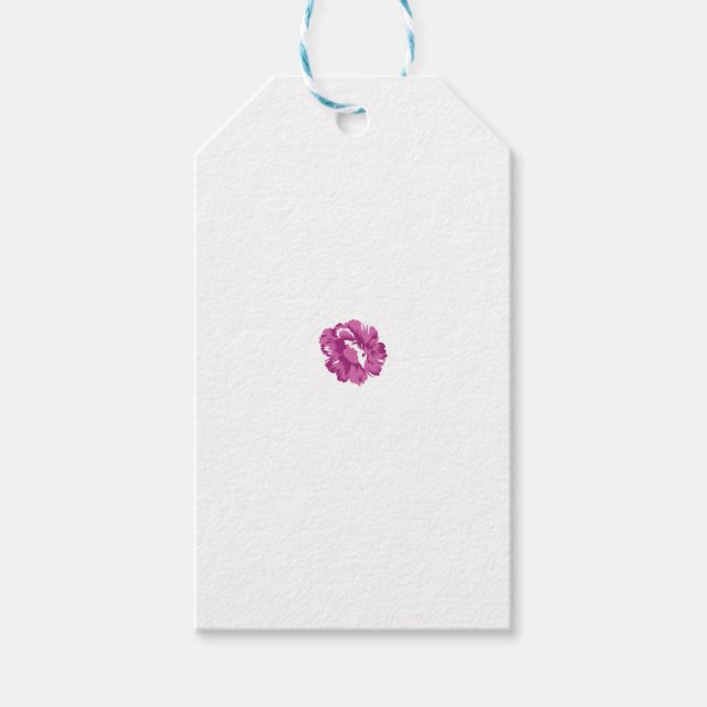 Étiquettes-cadeau Fille, Pale Megenta, Santé Royale (Devant)