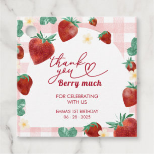 Étiquettes Cadeau Fille premier anniversaire Berry 1er anniversaire