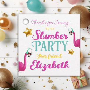 Étiquettes Cadeau Filles SLEEPOVER Stwood Anniversaire