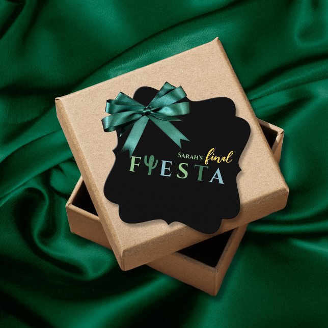 Étiquettes Cadeau Finale Fiesta Cactus Mexicaine Bachelorette Party (Final Fiesta Cactus Mexican Bachelorette Party Favor Tags)