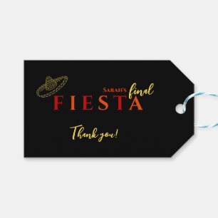 Étiquettes-cadeau Finale Fiesta Merci de la soirée mexicaine de bach
