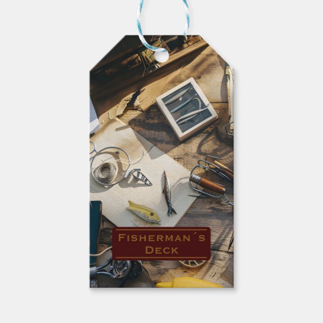 Étiquettes-cadeau Fisherman´s Deck personalize (Devant)