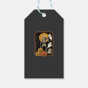 Étiquettes-cadeau Fitness Halloween squelette fantôme citrouille Wor