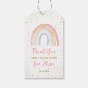 Étiquettes-cadeau Flamant rose Pneapple Tropical Anniversaire Merci