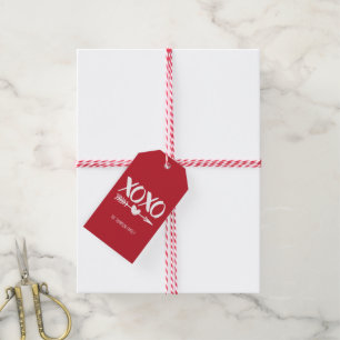 Étiquettes-cadeau Flèche coeur XOXO Valentine's Day Tags cadeaux