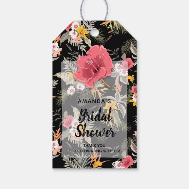 Étiquettes-cadeau Fleur de Ananas Tropical (Devant)