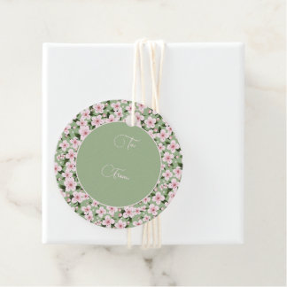 Étiquettes Cadeau Fleur de cerises