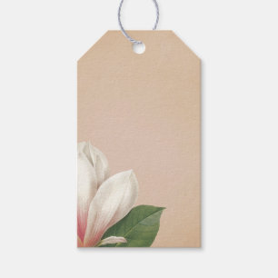 Étiquettes-cadeau Fleur de Magnolia du Sud   Antique Blush