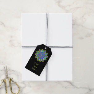 Étiquettes-cadeau Fleur Orientale Fleur de Feu de Neige I + votre do