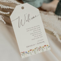 Fleur sauvage coloré | Accueil Mariage beige