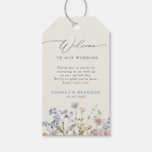Étiquettes-cadeau Fleur sauvage de printemps coloré Meadow Garden Ma