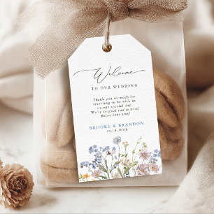 Étiquettes-cadeau Fleur sauvage de printemps coloré Meadow Garden Ma