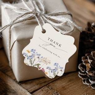Étiquettes Cadeau Fleur sauvage de printemps coloré Meadow Garden Ma