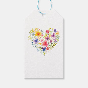 Étiquettes-cadeau Fleur sauvage Floral Botanical Carry la beauté de