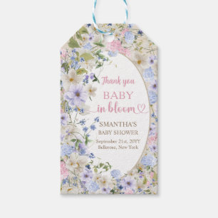 Étiquettes-cadeau Fleur sauvage Meadow boho Arch Élégant Floral Baby