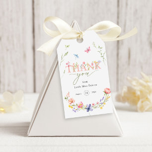 Étiquettes-cadeau Fleur sauvage Wild & Onederday 1er anniversaire Me