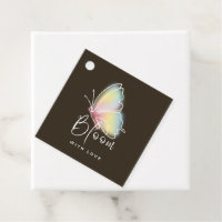 Fleurir avec amour | Luxe Papillon Noir et Blanc