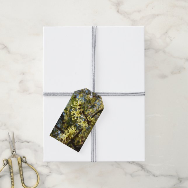 Étiquettes-cadeau Fleurs à puces de sorcière (Avec de la ficelle)