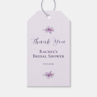 Étiquettes-cadeau Fleurs Aquarelle Modernes Remerciements Baby Showe