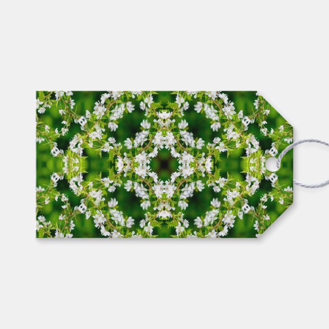 Étiquettes-cadeau Fleurs de cerisiers (Devant (Horizontal))