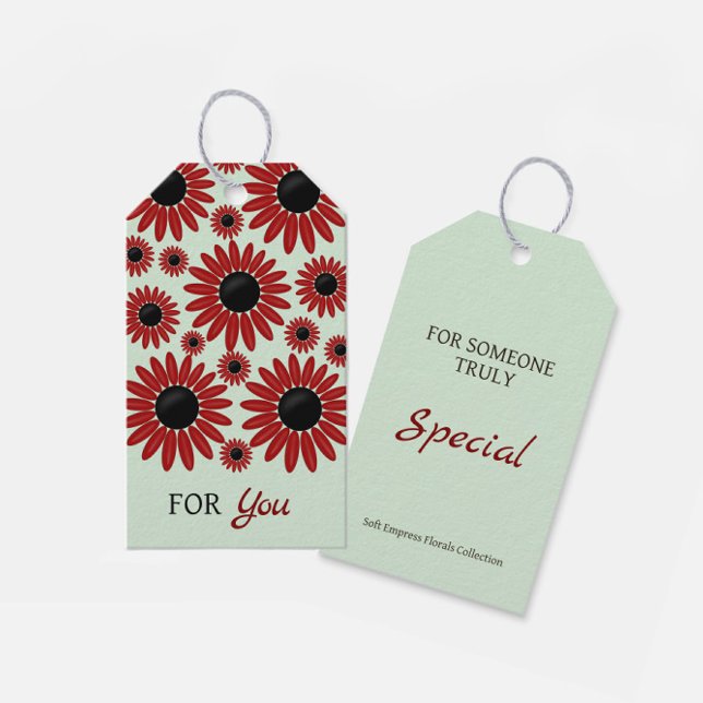 Étiquettes-cadeau Fleurs de l'Impératrice Douce en Velours (Créateur téléchargé)