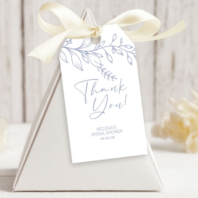 Étiquettes-cadeau Fleurs de Pervenche Mariage (Créateur téléchargé)