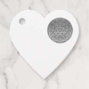 Étiquettes Cadeau FLEURS DE VIE - Médaille Argent