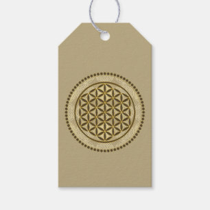 Étiquettes-cadeau FLEURS DE VIE - Symbole de géométrie sacrée Art 2