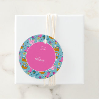 Étiquettes Cadeau Fleurs du jardin de printemps