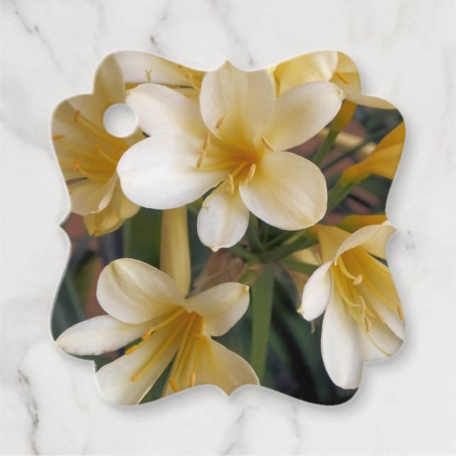 ÉTIQUETTES CADEAU FLEURS JAUNES (Devant)