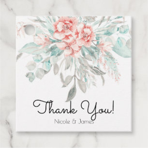 Étiquettes Cadeau Fleurs printanières douces de printemps Élégante v